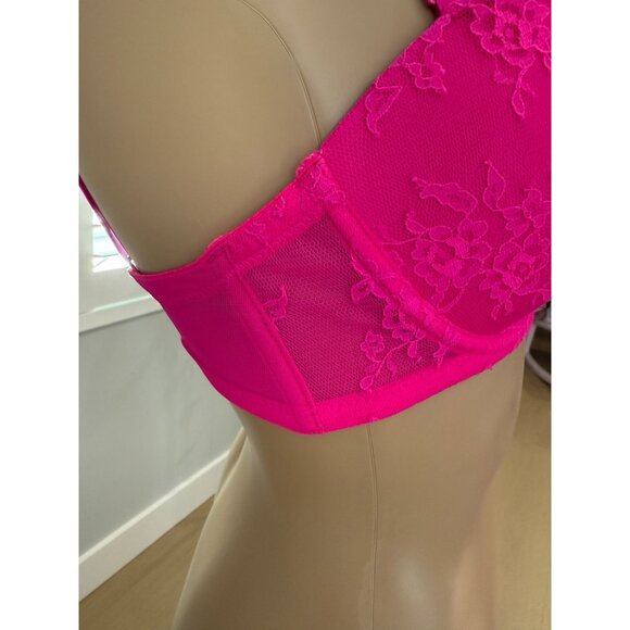 Women's H&M Balconette Padded Push-up Bra, size 34D - Picture 9 of 12